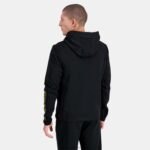 Clothing HVDBF440 Men Le Coq Sportif Hooded Sweatshirt Black - Image 4