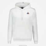 Clothing HVDBF441 Men Le Coq Sportif Hooded Sweatshirt White - Image 2