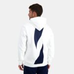 Clothing HVDBF441 Men Le Coq Sportif Hooded Sweatshirt White - Image 4