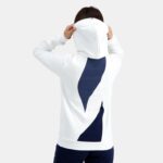 Clothing HVDBF441 Men Le Coq Sportif Hooded Sweatshirt White - Image 7