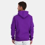 Clothing HVDBF442 Men Le Coq Sportif Hooded Sweatshirt Purple - Image 4