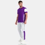 Clothing HVDBF444 Men Le Coq Sportif T-Shirt Purple - Image 5