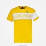 Clothing HVDBF449 Men Le Coq Sportif T-Shirt Yellow - Image 2