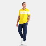 Clothing HVDBF449 Men Le Coq Sportif T-Shirt Yellow - Image 5