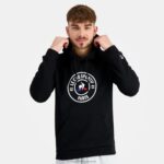 Clothing HVDBF44 Men Le Coq Sportif Hooded Sweatshirt Black