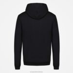Clothing HVDBF44 Men Le Coq Sportif Hooded Sweatshirt Black - Image 3