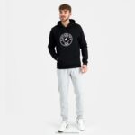 Clothing HVDBF44 Men Le Coq Sportif Hooded Sweatshirt Black - Image 5