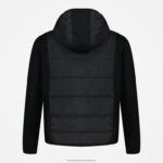Clothing HVDBF450 Men Le Coq Sportif Hooded Sweatshirt With Zip Black - Image 2