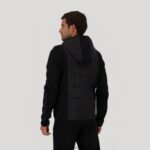 Clothing HVDBF450 Men Le Coq Sportif Hooded Sweatshirt With Zip Black - Image 3
