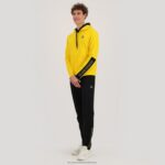 Clothing HVDBF451 Men Le Coq Sportif Hooded Sweatshirt Yellow - Image 5
