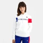 Clothing HVDBF454 Men Le Coq Sportif Hooded Sweatshirt White - Image 8