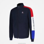 Clothing HVDBF455 Men Le Coq Sportif Zipped Sweatshirt Blue - Image 6