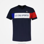 Clothing HVDBF458 Men Le Coq Sportif T-Shirt Blue - Image 2