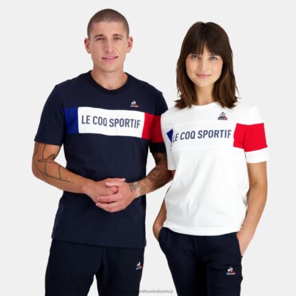 Clothing HVDBF458 Men Le Coq Sportif T-Shirt Blue