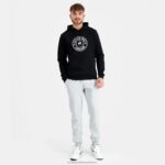 Clothing HVDBF45 Men Le Coq Sportif Hooded Sweatshirt Black - Image 5