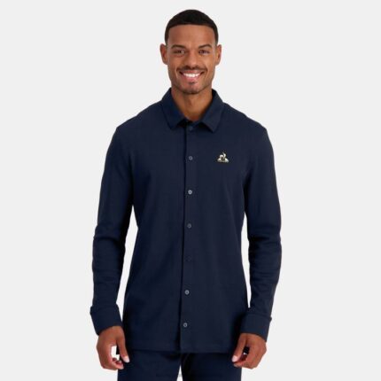 Clothing HVDBF460 Men Le Coq Sportif Shirt Blue