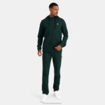 Clothing HVDBF462 Men Le Coq Sportif Hooded Sweatshirt With Zip Green - Image 5