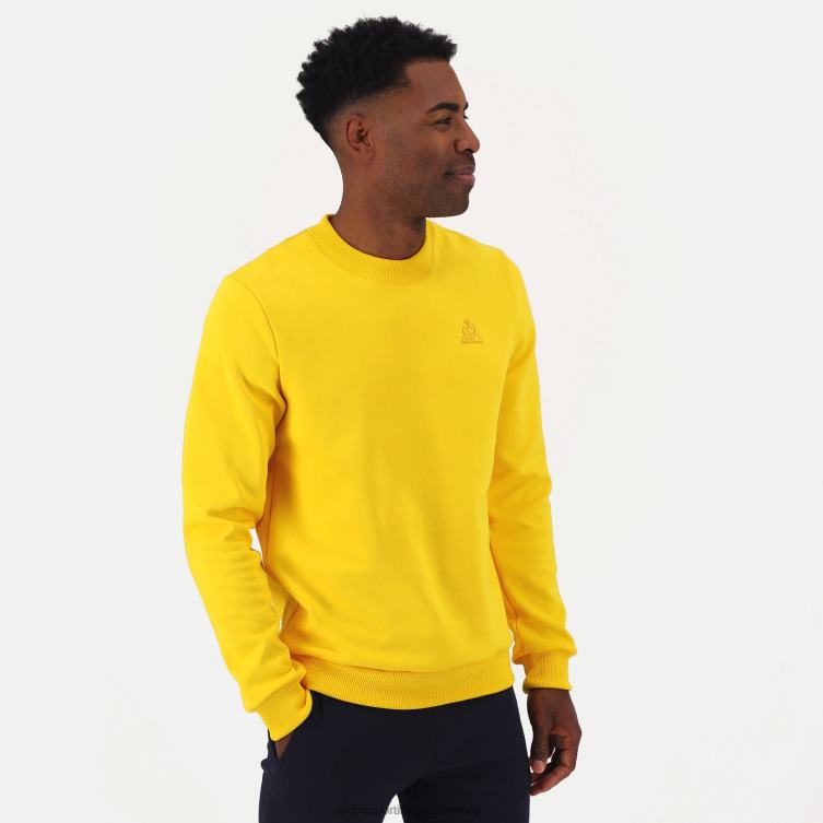 clothing_hvdbf464_men_le_coq_sportif_sweatshirt_yellow.jpg Clothing HVDBF464 Men Le Coq Sportif Sweatshirt Yellow - Image 1
