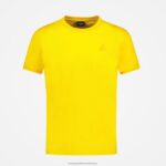Clothing HVDBF465 Men Le Coq Sportif T-Shirt Yellow - Image 2