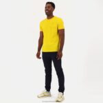 Clothing HVDBF465 Men Le Coq Sportif T-Shirt Yellow - Image 4