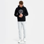 Clothing HVDBF46 Men Le Coq Sportif Hooded Sweatshirt Black - Image 3