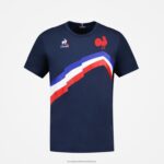 Clothing HVDBF471 Men Le Coq Sportif T-Shirt Blue - Image 2