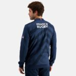 Clothing HVDBF474 Men Le Coq Sportif Zipped Sweatshirt Blue - Image 4