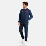 Clothing HVDBF474 Men Le Coq Sportif Zipped Sweatshirt Blue - Image 5