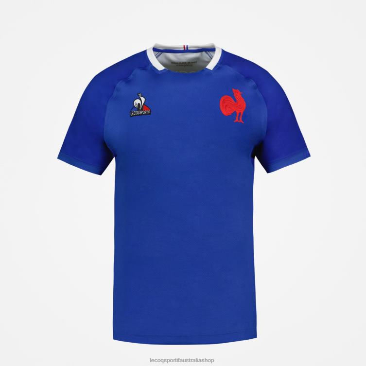 Clothing HVDBF475 Men Le Coq Sportif Replica Jersey Rugby 7 - Equipe De France Blue - Image 2