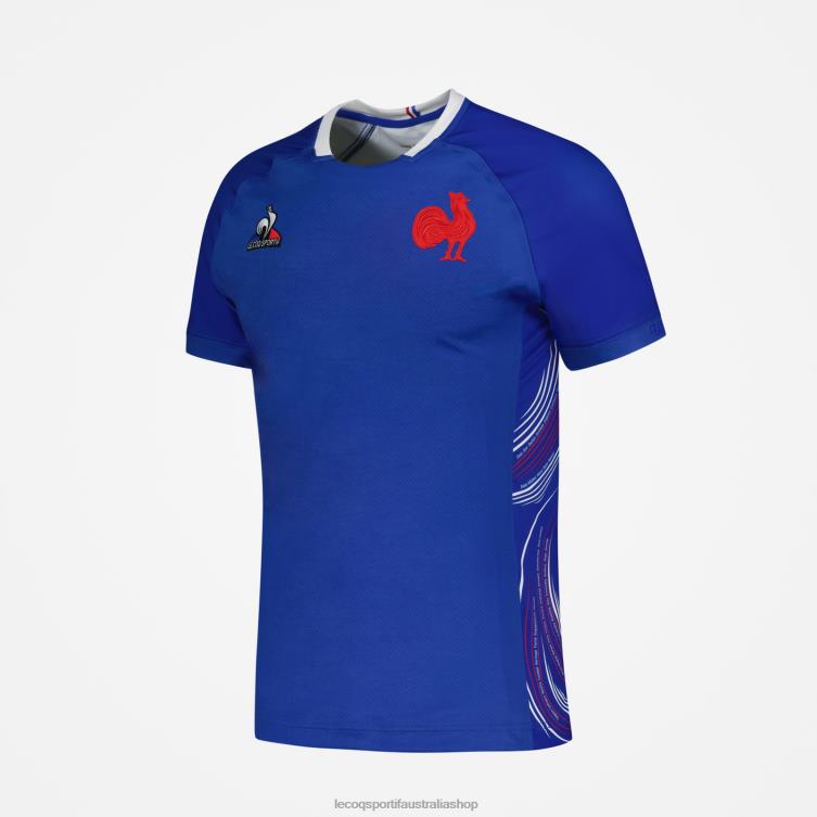 Clothing HVDBF475 Men Le Coq Sportif Replica Jersey Rugby 7 - Equipe De France Blue - Image 5