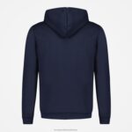 Clothing HVDBF47 Men Le Coq Sportif Hooded Sweatshirt With Zip Blue - Image 3
