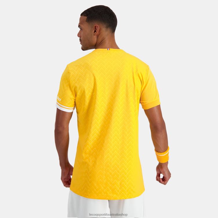 Clothing HVDBF483 Men Le Coq Sportif T-Shirt Orange - Image 4