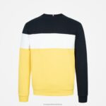 Clothing HVDBF484 Men Le Coq Sportif Sweatshirt Blue - Image 3
