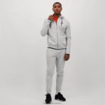 Clothing HVDBF485 Men Le Coq Sportif Hooded Sweatshirt With Zip Grey - Image 6