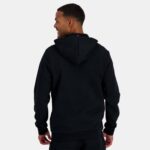 Clothing HVDBF48 Men Le Coq Sportif Hooded Sweatshirt With Zip Black - Image 4
