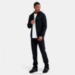 Clothing HVDBF48 Men Le Coq Sportif Hooded Sweatshirt With Zip Black - Image 5