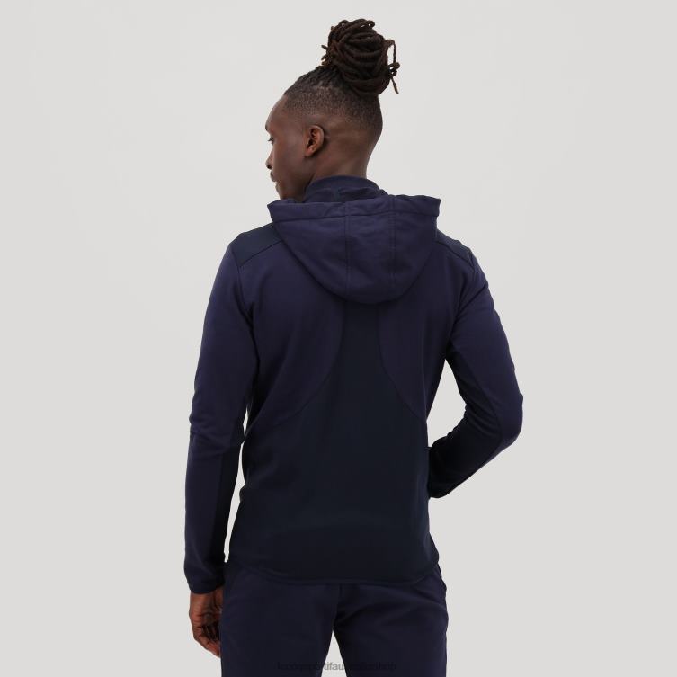 Clothing HVDBF490 Men Le Coq Sportif Hooded Sweatshirt With Zip Blue - Image 6