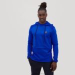 Clothing HVDBF491 Men Le Coq Sportif Hooded Sweatshirt Blue