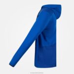 Clothing HVDBF491 Men Le Coq Sportif Hooded Sweatshirt Blue - Image 3