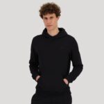 Clothing HVDBF493 Men Le Coq Sportif Hooded Sweatshirt Black