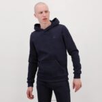 Clothing HVDBF494 Men Le Coq Sportif Hooded Sweatshirt Blue