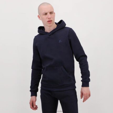 Clothing HVDBF494 Men Le Coq Sportif Hooded Sweatshirt Blue