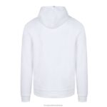 Clothing HVDBF495 Men Le Coq Sportif Hooded Sweatshirt White - Image 3