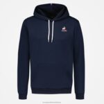 Clothing HVDBF4 Men Le Coq Sportif Hooded Sweatshirt Blue - Image 2