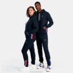 Clothing HVDBF4 Men Le Coq Sportif Hooded Sweatshirt Blue