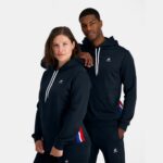 Clothing HVDBF4 Men Le Coq Sportif Hooded Sweatshirt Blue - Image 5