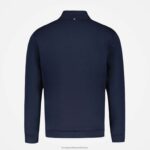 Clothing HVDBF50 Men Le Coq Sportif Zipped Sweatshirt Blue - Image 3