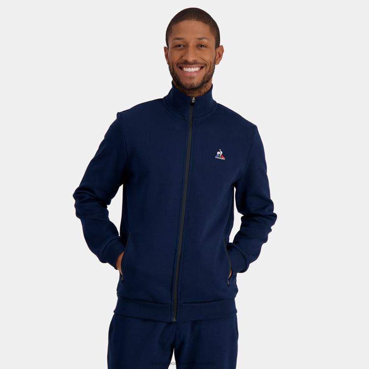 clothing_hvdbf52_men_le_coq_sportif_zipped_sweatshirt_blue.jpg Clothing HVDBF52 Men Le Coq Sportif Zipped Sweatshirt Blue - Image 1