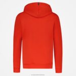 Clothing HVDBF53 Men Le Coq Sportif Hooded Sweatshirt Red - Image 3