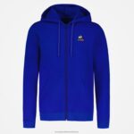 Clothing HVDBF54 Men Le Coq Sportif Hooded Sweatshirt With Zip Blue - Image 2